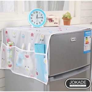 Cover kulkas tatakan penutup kulkas alas atas kulkas cover mesin cuci pelindung kulkas