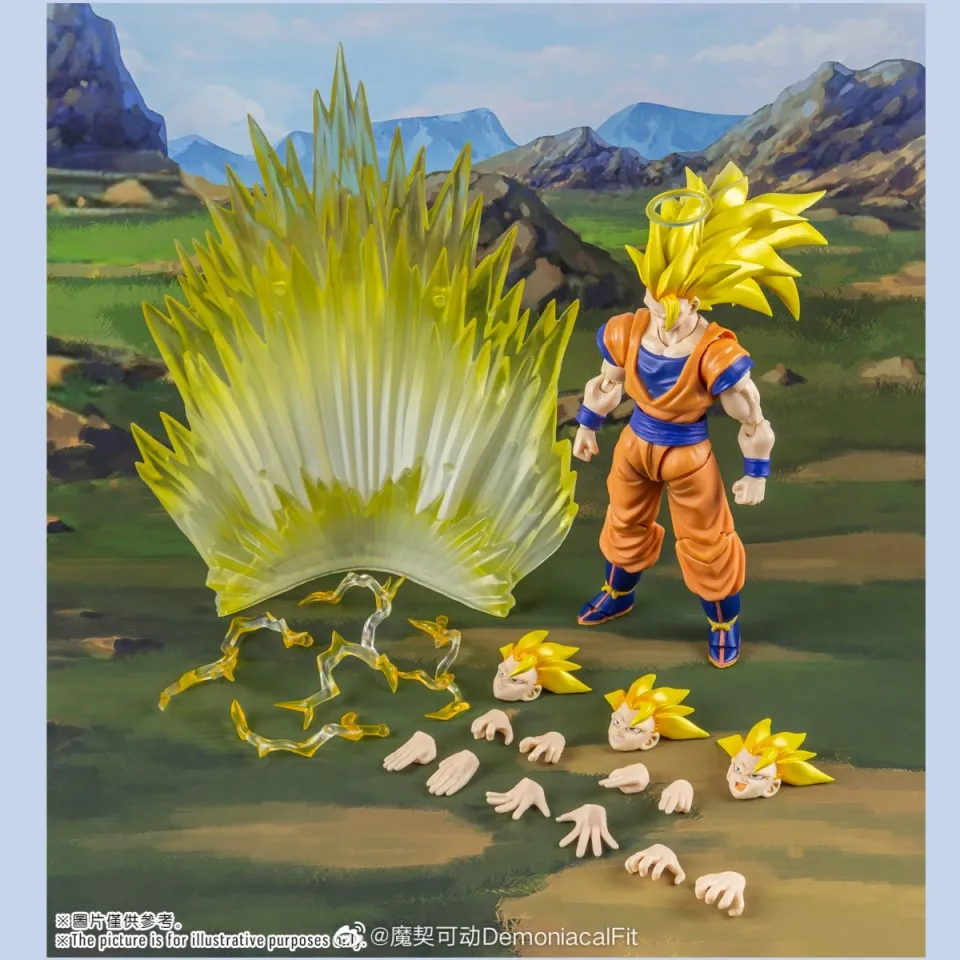 Dragon Ball Demoniacal Fit DF SHF SSJ3 Goku En Storm Super Saiyan Anime  Action Figure Toy Model Gift