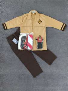 setelan seragam sekolah pramuka siaga laki-laki panjang sd kelas 1-6 set aksesoris