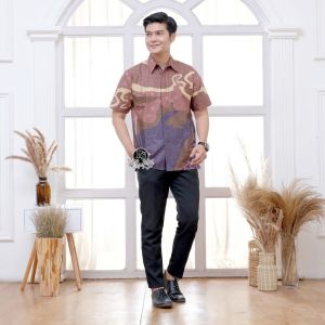 Kemeja Batik Pria Lengan Pendek Baju Batik Pria Batik Pekalongan Kemeja Batik Modern Kemeja Kantor
