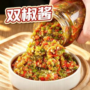 双椒酱 Double Chili Sauce 青红剁椒酱 香辣拌面拌饭酱 Stir Fry Noodle Rice Sauce