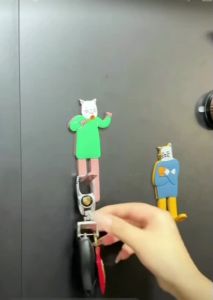 [Cooking Cat Fridge Magnets] Chef Cat Refrigerator magnet hook