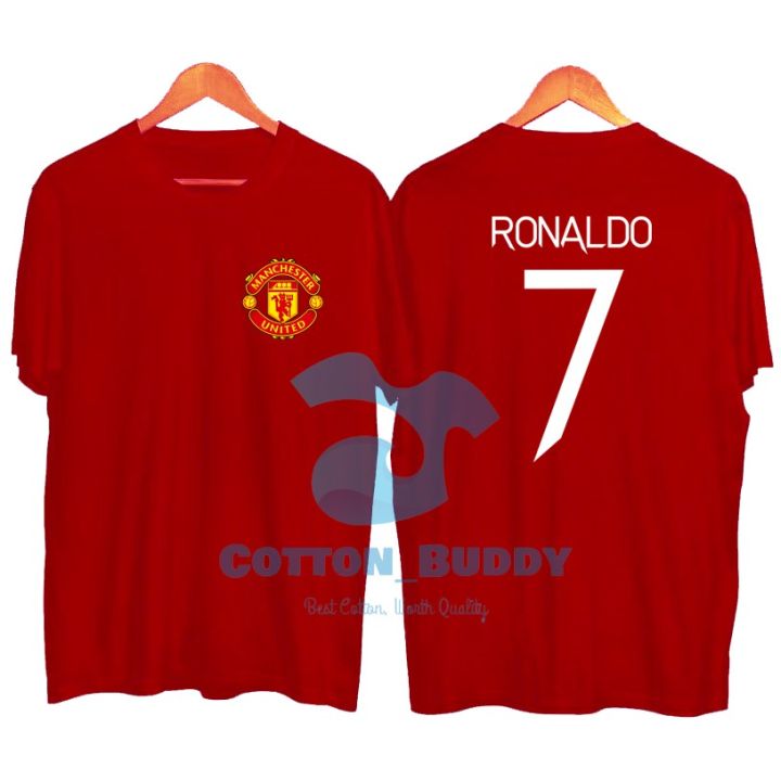 BAJU KAOS TSHIRT BOLA CR7 CRISTIANO RONALDO MANCHESTER RED UNITED MU BISA REQUEST NAMA RED DEVIL FOOTBALL SOCCER Lazada Indonesia