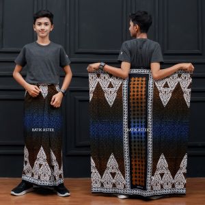 Sarung AS. TEX - Anak Sarung Batik Anak Lala Ulya Pakaian Muslim Anak ( sarung batik bahan katun motif gradasi )