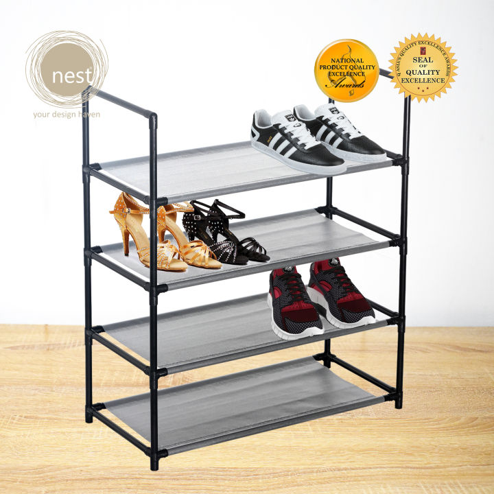 NEST DESIGN LAB Shoe Rack – Space-Saving Shoe Storage Organizer, Multi ...