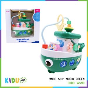 Mainan Anak Multi Fungsi Kapal Perahu Dorong Musik Wire Alur Kawat / Wire Ship Music Kidu Baby