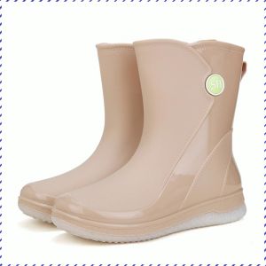 รองเท้าเดินน้ำ กันน้ำได้ รองเท้า ไม่มีการเสียรู ป ลอบโยน เหยียบน้ำ พีวีซีคุณภาพสูง กันน้ำและกันโคลน