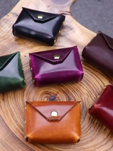 Túi đựng chìa khóa cổ điển bằng da thuộc thực vật cao cấp nhiều chức năng có thể mang theo đựng tiền xu và thẻ dành cho nữ.