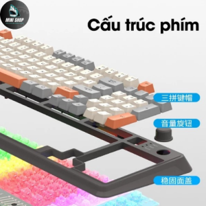 Bàn phím cơ đèn led chống gây tiếng ồn