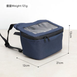 BHQ Motorcycle Handlebar Bag Waterproof Touchscreen Storage Pouch Scooter Front Bag Beg Motor