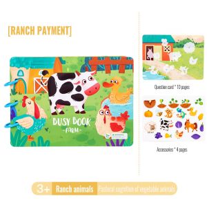 Quiet Book Busy Book With Velcro Montessori Early Learning Educational Toys Preschool Activity Book For Kids Toddlers