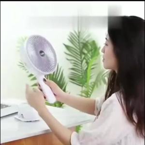 พร้อมส่ง พัดลมตั้งโต๊ะ แบบหนีบ7นิ้ว พัดลมพับได้หมุนได้ 360° การปรับความเร็วลมได้ถึง 3 ระดับ พัดลมพกพา