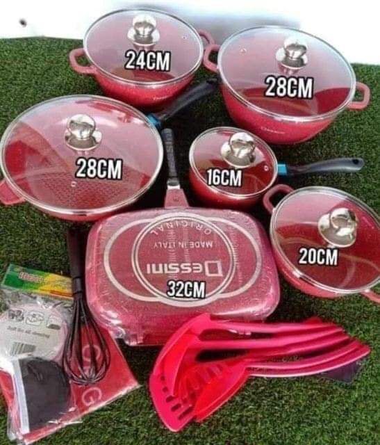 DESSINI 23 PCS DIE CAST SET PERIUK ITALY ( Dessini Italian Cookware