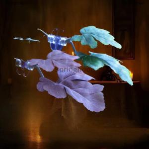 [COD] Springhooe 1ชิ้นของตกแต่งตู้ปลาใบไม้เทียมสำหรับวางไข่ปลาใบไม้เทียมสำหรับตกแต่งตู้ปลา