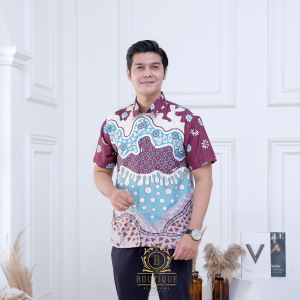 Boutique - Atasan Baju Batik Pasangan Pria Dan Blouse Wanita Model Terbaru 2024 Bahan Katun Premium Pakaian Sarimbit Couple Kekinian