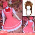 2023 HOT Cardcaptor Sakura Cosplay Lolita Maid Dress Sakura Card Captain Sakura Kinomoto Cosplay Halloween Party Japan Uniform An. All rights reserved.. 