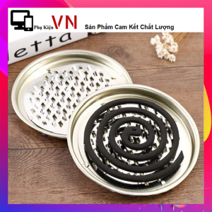 Khay Đựng nhang Muỗi Bằng Thép Không Gỉ Có Quai Xách Kèm Nắp Đậy Tiện Lợi - Hộp đựng nhang muỗi chống cháy bằng thép không Rỉ An toàn