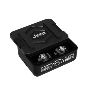 Jeep EW130 Wireless Earbuds Bluetooth 5.4 Headphones 80 hours of Ultra-Long Battery Life Bluetooth Earbuds Deep Bass Gaming music Earphones with ENC Mic Waterproof and sweatproof Wireless Headsets for Workout/Running