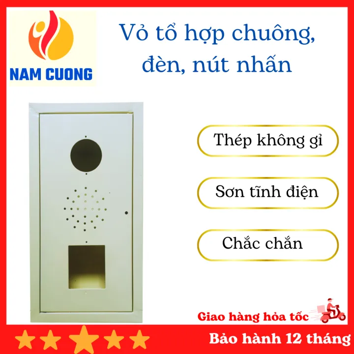 Vỏ hộp tổ hợp chuông – đèn – nút ấn báo cháy, sử dụng rộng rãi cho các ...