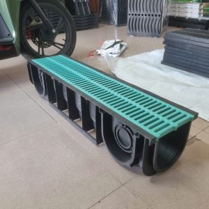 Cống Rãnh Thoát Nước Lắp Ghép U200 Nhựa PP Kèm Nắp Tải 1.5 Tấn Chống Ngập Cảnh Quan Sân Vườn Lối Đi
