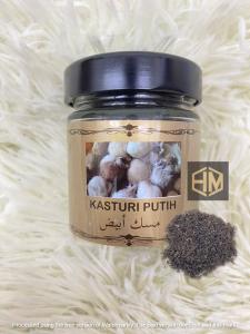 Bakhoor Kasturi putih  Bukhoor Wangian Sunnah  Bukhoor Heaven Perfumes 50 grams ( Free Gift Arang 1 pack )