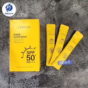 Sun Screen Cindynal Sun Block ( SACHET ) SPF 50 PA+ Tahan 12 Jam Size Travel Wajah Sunblock Sunscreen - EM043
