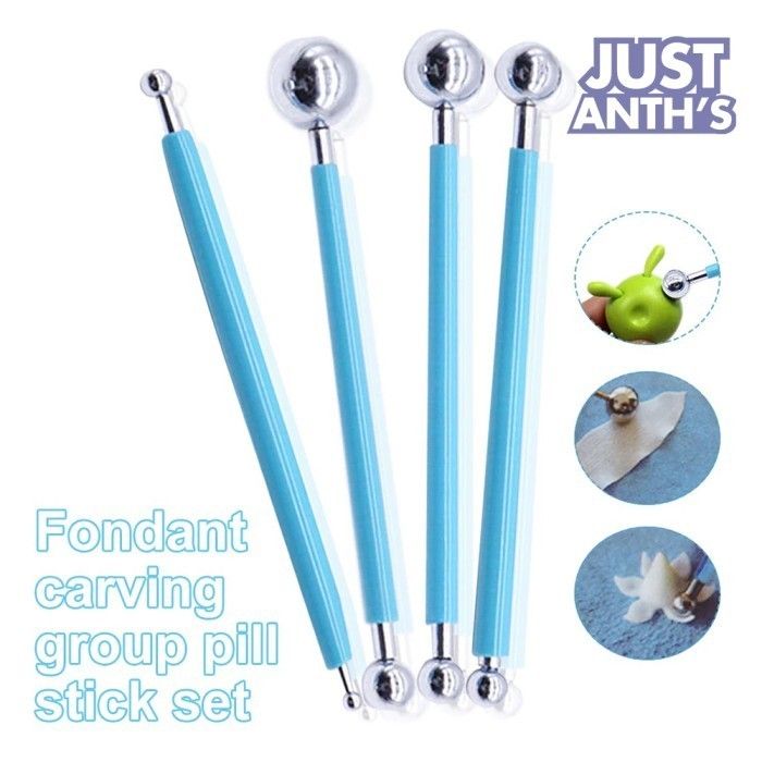 Modelling Ball Tools Clay Alat Clay Alat Fondant alat pembentuk fondant ball stick