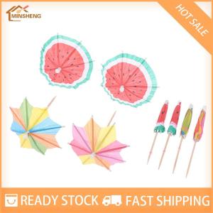 MIH ✨ COD ✨ 50pcs ค็อกเทลร่ม sticks ตกแต่งฟันหยิบผลไม้หวานเครื่องดื่มหยิบ