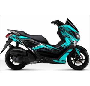 Stiker Decal Full Body Variasi Yamaha Nmax Old Motif Abstrak Gradasi Warna Tosca