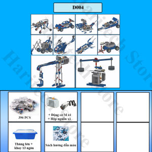 [FULL THÙNG] Bộ cơ khí lắp ráp 9686 Kỹ Sư Cơ Khí Có Động Cơ 548 Chi tiết cơ hướng dẫn hộp đựng động cơ