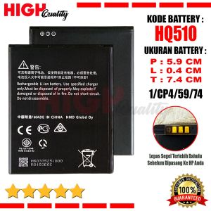 Baterai Battery High Quality HQ510 / HQ-510 & WT130 Compatible Hp Nokia 2.2 / TA-1179 / TA-1183 /TA-1188 / TA-1191 & Nokia 1.3 / TA-1205