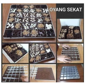 Loyang kue brownis / Loyang sekat Brownies / Loyang kue panggang kukus