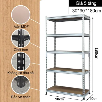 MIKI Kệ hàng thép Giá 3/4/5 lớp KỆ SẮT ĐA NĂNG Kệ hàng lắp ghép