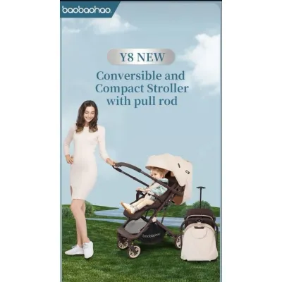Stroller bayi Anak Baobaohao Y8 Cabin Size Kereta dorong bayi Premium Stoler Stroler
