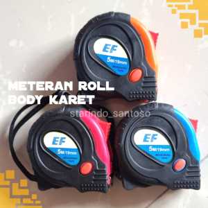 METERAN ROLL 5m pengukur proyek tukang bangunan 5 meter