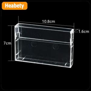 【2-3 days delivery】 1Pc Cassette Tape Transparent Storage Box Audio Magnetic Recording Blank Tape Case Dustproof Box