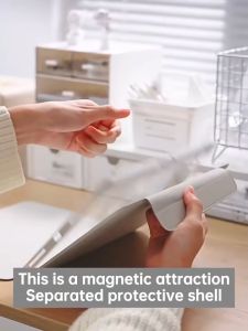 Magnetic Detachable iPad Case 720° Rotating Protective Cover Shockproof Shell for iPad