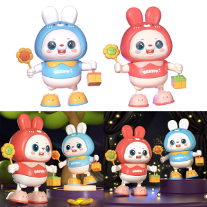 Infant Interactive Toy Dancing Rabbit Boys Girls Light Music Toy Preschool Early Educational Toy Great Gift for Kid
