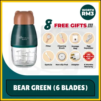 【6 MONTHS WARRANTY】Baby Food Blender Mini Baby Food Processor Chopper Blender Mini Blender Baby Food Maker Hand 辅食机搅拌机