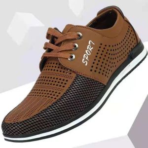 Free Shipping MenS Leather Sandals Summer Hollow-Out Casual Leather Shoes MenS Soft Driving Shoes MenS Lace-Up Soft-Soled Breathable Casual Shoes MenS Loafers