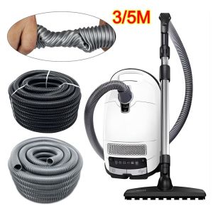 NOER 3m/5m Vacuum Cleaner Hose Universal Inner Diameter 32mm Vacuum Cleaner Extended Hose Portable Threaded EVA Corrugated Hose for Household Car Vacuum Cleaner Attachment Accessories