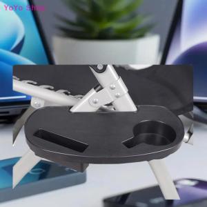 💕 YoYo Shop 💕 Recliner Folding Chair Tray Drink Holder Portable Side Tray Breakfast Beach Chair Cup Holder For Outdoor Camping Accessories