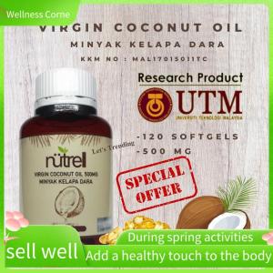 Wellness Corne 【A】 Nutrell Virgin Coconut Oil SoftGel UTM 120 pcs Minyak Kelapa Dara Softgel UTM Living Active VCO Original Ready Stock