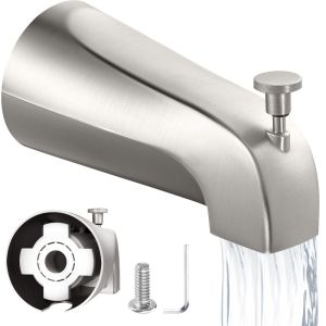 COUPLECOL Đa chức năng Vòi bồn tắm Hợp kim kẽm Bền bỉ Vòi chuyển hướng Tương thích Chủ đề bên trong Vòi nước kiểu kéo Bồn tắm