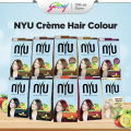 NYU Creme Hair Color Natural Brown 60ml - NYU Pewarna Rambut. 