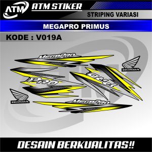 Stiker strping megapro primus variasi