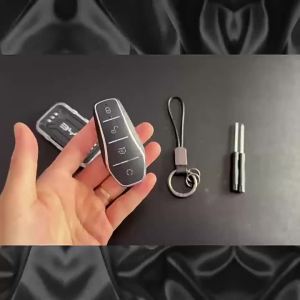 Kail For BYD Qin Seal 05 Dolphin Seagull Han Song Precision Metal Car Key Shell Replacement Cover Auto Remote Fob Protector Case Bag Q3P9R