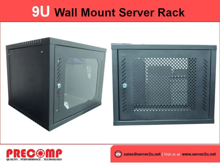 GrowV 9U Wall Mount Server Rack 600x500x 467mm (P0950WM)