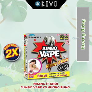 COMBO 5 HỘP{50 KHOANH}Nhang Đuổi Muỗi Jumbo Ít Khói An Toàn Cho Bé-Khoanh Nhang Muỗi Không Khói Raid ARS Đủ Hương-KIVO