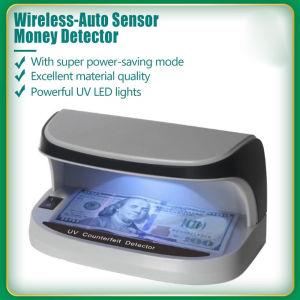 Wireless UV Multi-currency detector Portable automatic sensor with LED light UV money detector